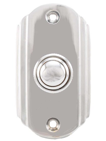 Streamline Deco Doorbell Button in Polished Chrome.